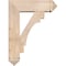 Ekena Millwork Merced Arts and Crafts Smooth Bracket w/ Offset Brace, Douglas Fir, 7 1/2"W x 24"D x 32"H BKT0806X24X32MRC03SDF - alternate 4